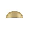 Burlington Cup Pulls Satin Brass - By Frelan Hardware - BUR423SB