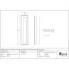 Aged Bronze 250mm Art Deco Rectangular Pull