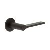 CR-105 Dark Bronze Fixed Dead Round Rose Door Handle - By Frelan Hardware - CR-105A3DB