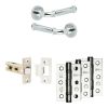 Complete Classic Door Handle Pack - Internal Doors - Polished Chrome - 64mm / 3-inch Hinges - JE-A1B-PC