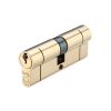 Zoo Hardware V5 80mm Euro Double Cylinder Cylinder Keyed to Differ - Brass