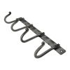 Iron Coat Hook Plain 4 leg - Pewter