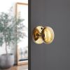 Victorian Mortice Door Knob Aged Brass