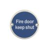 Stainless Steel Fire Door Keep Shut 75mm Satin Stainless Steel - By Frelan Hardware - JS100SSS