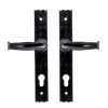 Black Cottage Lever Espag. Lock Set