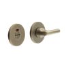 CR-804 Antique Brass Thumb Turn & Lock Round Rose w/ Indicator - By Frelan Hardware - CR-804AJ7AB
