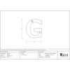 Polished Bronze Letter G
