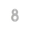 100mm Numerals SSS Finish 100mm Satin Stainless Steel No. 8 - By Frelan Hardware - JSS-8