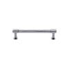 Heritage Brass Cabinet Pull Phoenix Design with 16mm Rose 96mm CTC Polished Chrome finish