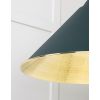 Hammered Brass Hockley Pendant in Dingle