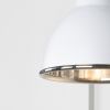Smooth Nickel Brindley Wall Light in Flock