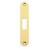 Zoo Hardware Radius Forend, Strike and Escutcheon Pack t/s ZFB02 Fire Brigade Lock - PVD Satin Brass