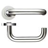 Zoo Hardware 19mm Return to Door Lever on Round Rose - Polished Stainless