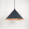 Hammered Copper Hockley Pendant in Soot