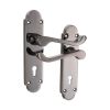 Oakley Lever on Backplate Lock Black Nickel