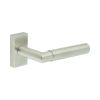 CR-102 Satin Stainless Steel Multi Point Rectangular Rose Door Handle - By Frelan Hardware - CR-102D4SSS