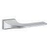 SPECIAL ORDER Oro&Oro Oia Lever Door Handle on Square Rose - Satin Chrome
