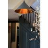 Hammered Copper Hockley Pendant in Slate