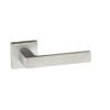 Forme Asti Lever Door Handle on Minimal Square Rose - Satin Chrome (Pair)