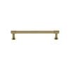 Heritage Brass Cabinet Pull Phoenix Design with 16mm Rose 128mm CTC Polished Brass finish