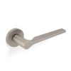 Valli Carmen Lever on Round Rosette - Satin Nickel PVD