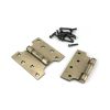 Aged Brass 4" x 2" x 4" Parliament Hinge (pair) ss