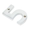 Satin Chrome Numeral 5