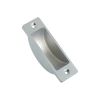 Zoo Hardware Easyclean Dust Socket for Flush Bolts Wood 62 x 19mm - Satin Chrome