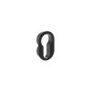 Forme Concealed Rose Euro Escutcheons Round - Matt Black (Pair)