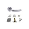 Atlantic Nevada Door Pack Bundle (3" Latch, 3"x2" Hingesx3) - Satin Chrome