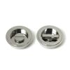Polished Marine SS (316) 60mm Art Deco Round Pull - Privacy Set