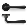 Valli Teseo Lever on Round Rosette - Matt Black PVD