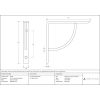 Natural Smooth 6'' x 6'' Plain Shelf Bracket