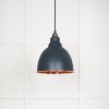 Smooth Copper Brindley Pendant in Soot