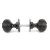 Aged Bronze Heavy Beehive Mortice/Rim Knob Set