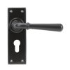 Aged Bronze Newbury Lever Euro Lock Set