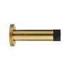 Zoo Hardware Door stop - cylinder - 70mm projection with rose - Favo Satin Brass