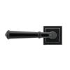 Black Regency Lever on Rose Set (Square)