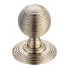 Zoo Hardware Ringed Mortice Knob on Round Rose - Concealed Fix - Solid - Bronze