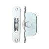 Zoo Hardware Brass Ball Bearing Pulleys - 1 3/4" Radius Forend - Polished Chrome