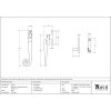 Black Locking Night-Vent Monkeytail Fastener - LH