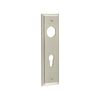 Burlington II Lever Plate Choices Din Euro Satin Nickel - By Frelan Hardware - BUR455SN