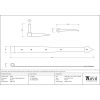 Pewter 24" Band & Spike Hinge (Pair)
