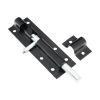 Iron Barrel Bolt - Straight 3" Black