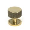 Aged Brass Brompton Cabinet Knob - 32mm (Plain)
