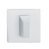 Tupai Rapido 5S Line WC Turn and Release on 5mm Slimline Square Rose - White (Pair)