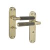 Connaught Knurled Lever on Backplate Bathroom Matt Antique
