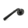 Black Hammered Newbury Lever on Rose Set (Beehive) - Unsprung