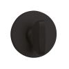 Tupai Rapido 5S Line WC Turn on 5mm Slimline Round Rose (bolt through fixing only) - Pearl Black