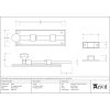 Pewter 6" Straight Knob Bolt